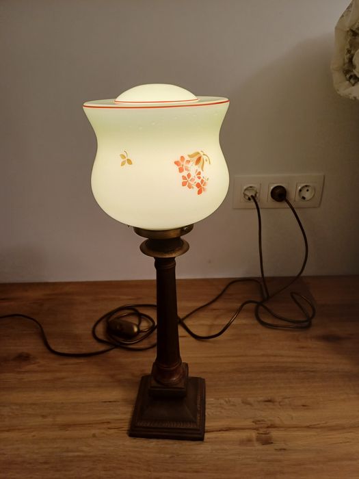 Accesoriu decor lumina alama opalina Franța 1930 Art Deco