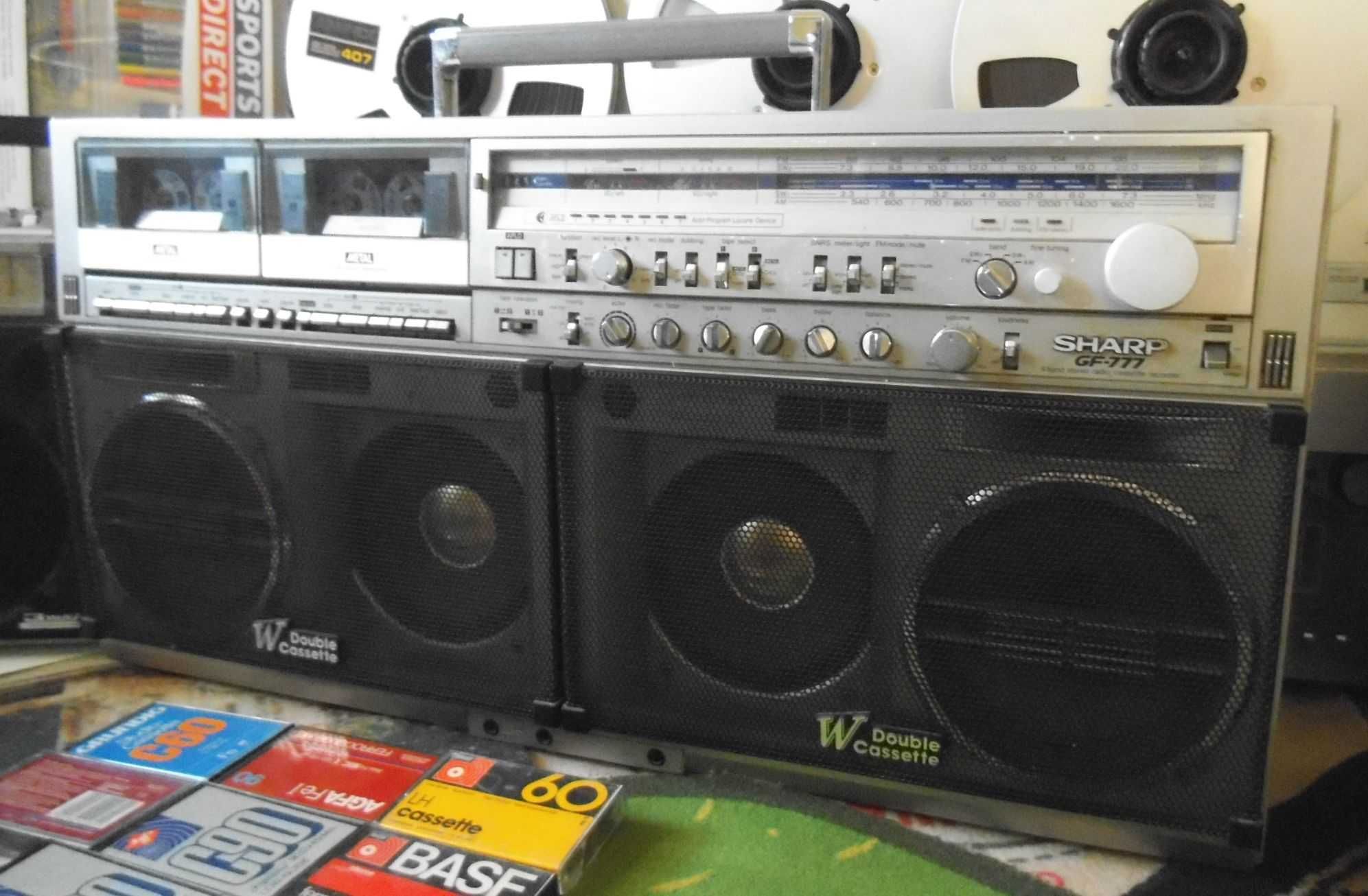 RADIO CASETOFON SHARP GF-777Z Stereo Double Cassette Recorder