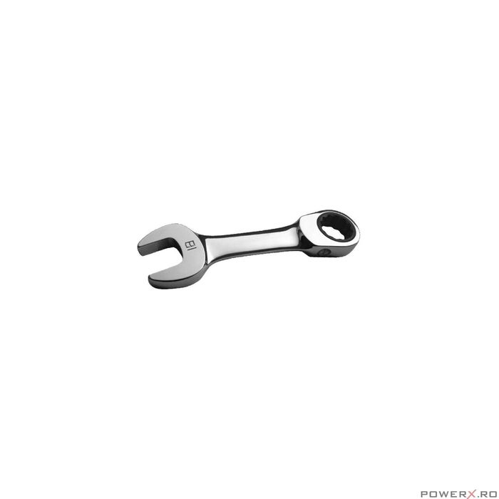 Cheie combinata scurta cu clichet, 17 mm, Asta