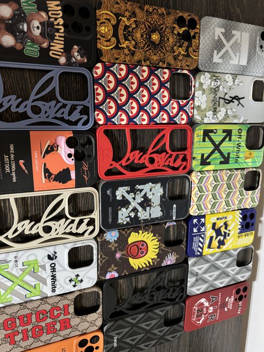 Husa Louboutin Moschino Louis Vuitton Gucci iPhone 14 Pro, 14 Pro Max