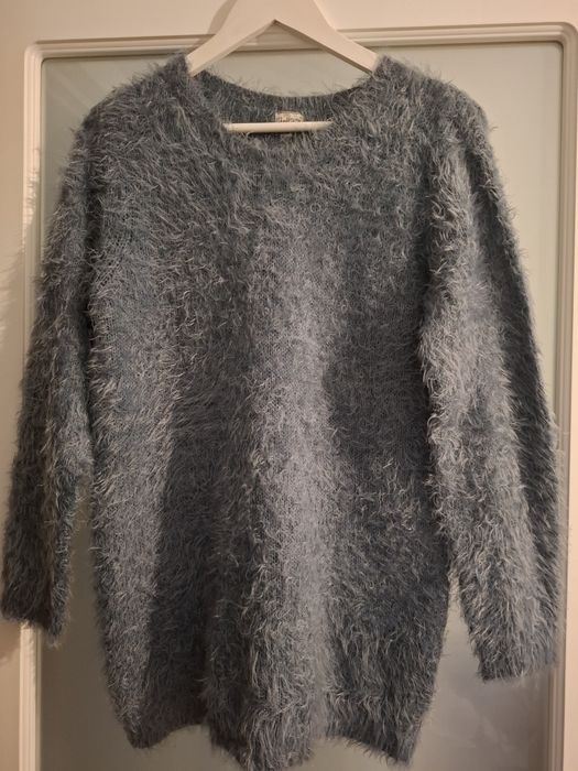 Pulover UpFashion gri turcoaz M