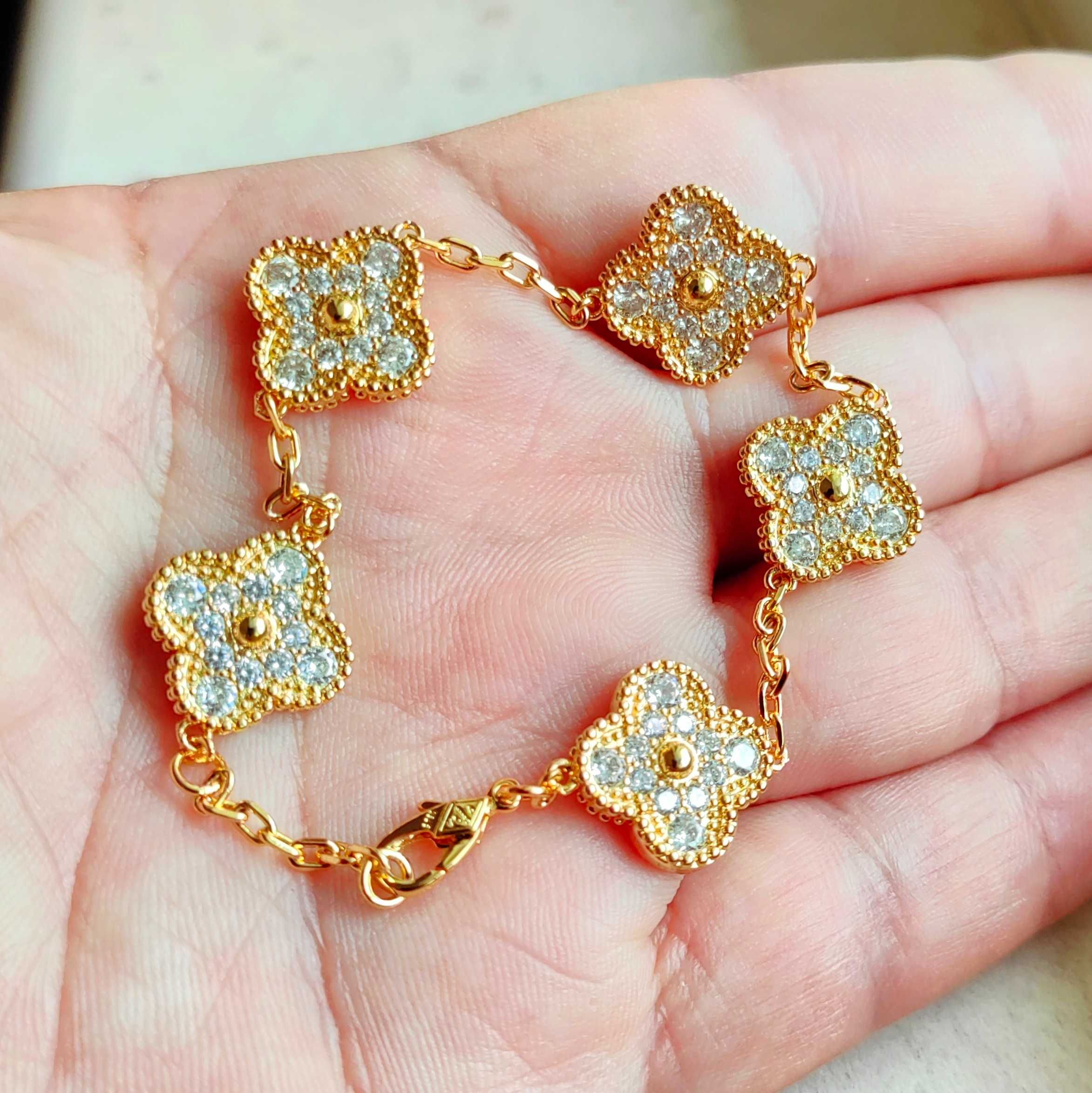 Златна гривна с пет детелини - Van Cleef & Arpels - Vintage Alhambra