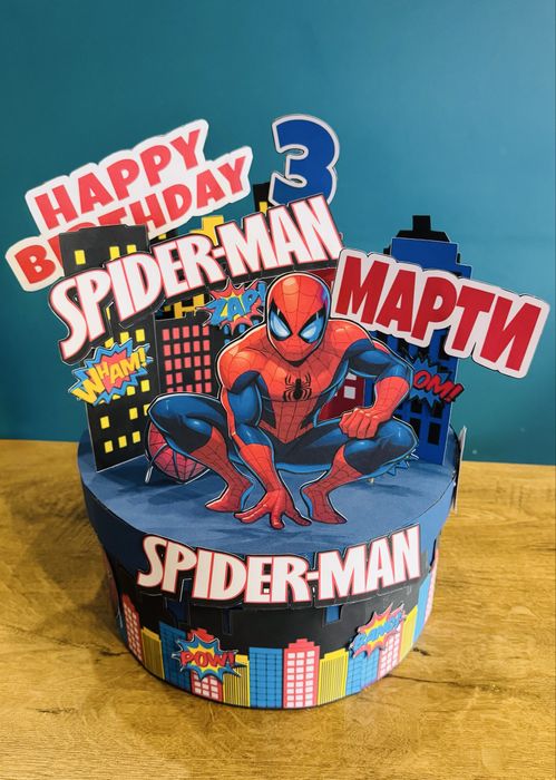Картонена торта Спайдермен Spiderman