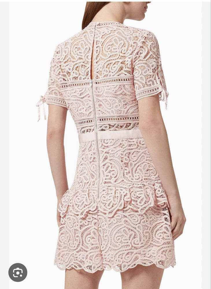 Self-Portrait Guipure mini dress