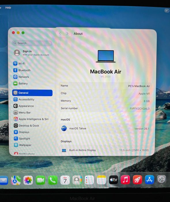 Лаптоп Apple MacBook M1, 8GB ram, 128GB SSD