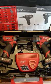 Продавам безчетков комплект Milwaukee M12 FPP2A-602X