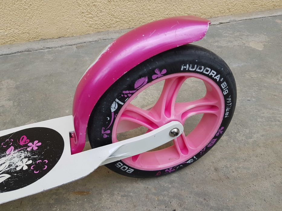Trotineta Hudora big wheel, aluminiu, pliabila roti mari