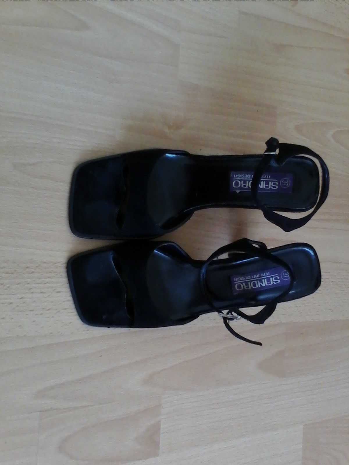 Sandale negre cu toc confortabil sunt super SEXY doar 149 ron
