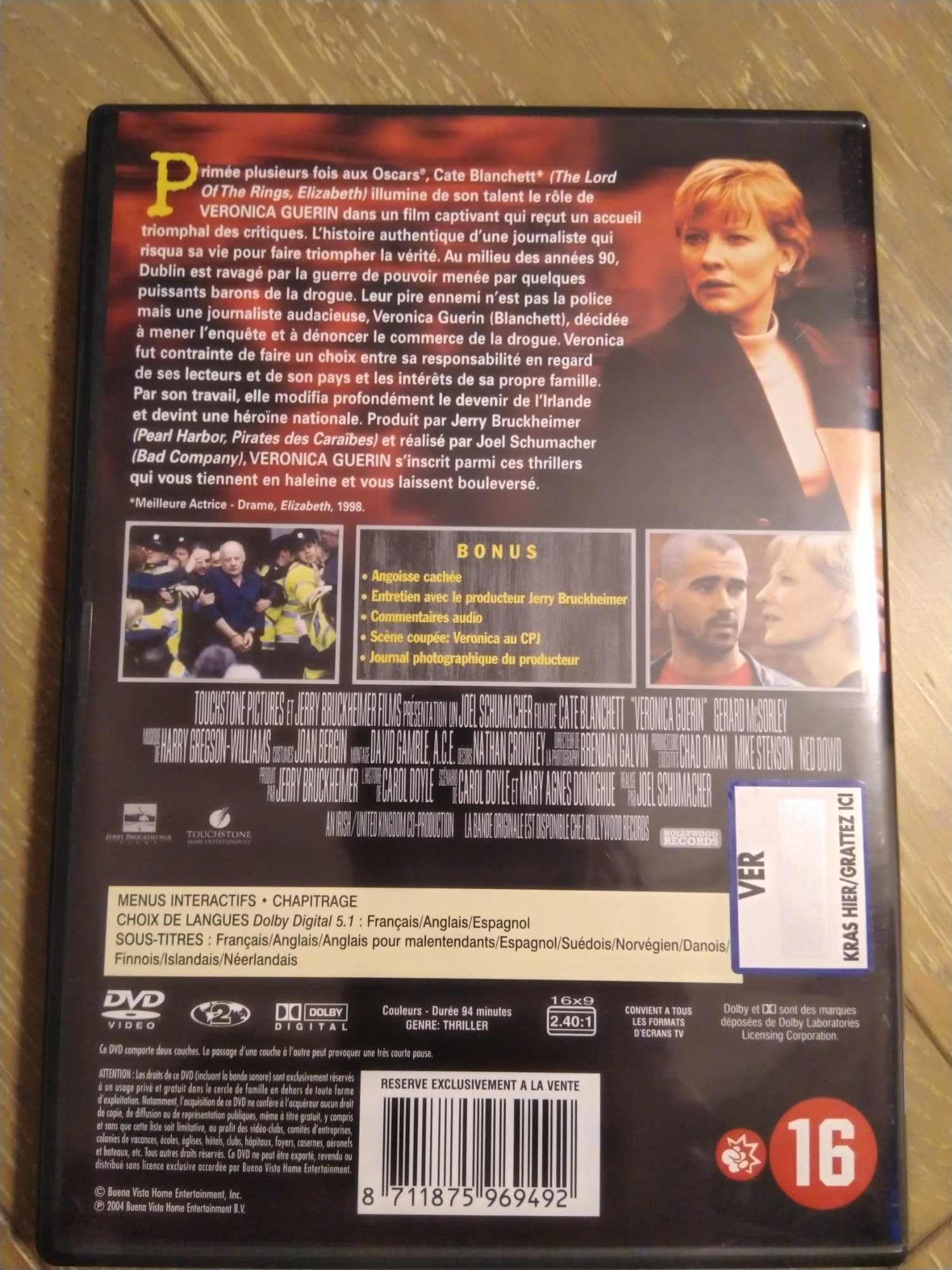 Veronica Guerin  cu Cate Blanchett și alte Filme DVD