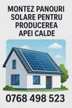 Montare panou solare pentru producerea de apa calda