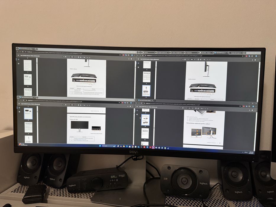 Monitor 34” monitor curbat 34” Dell u3415w 3844x1440p