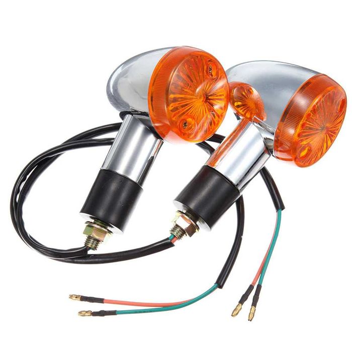 Semnalizari moto chopper  cromate