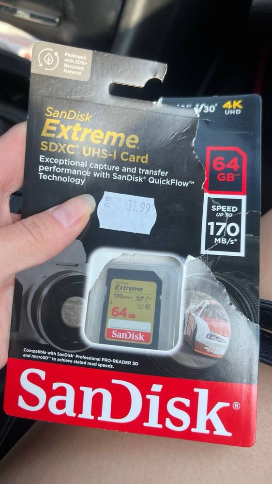 карта памет sandisk sd card extreme 64gb sdsdxv2-064g-gncin