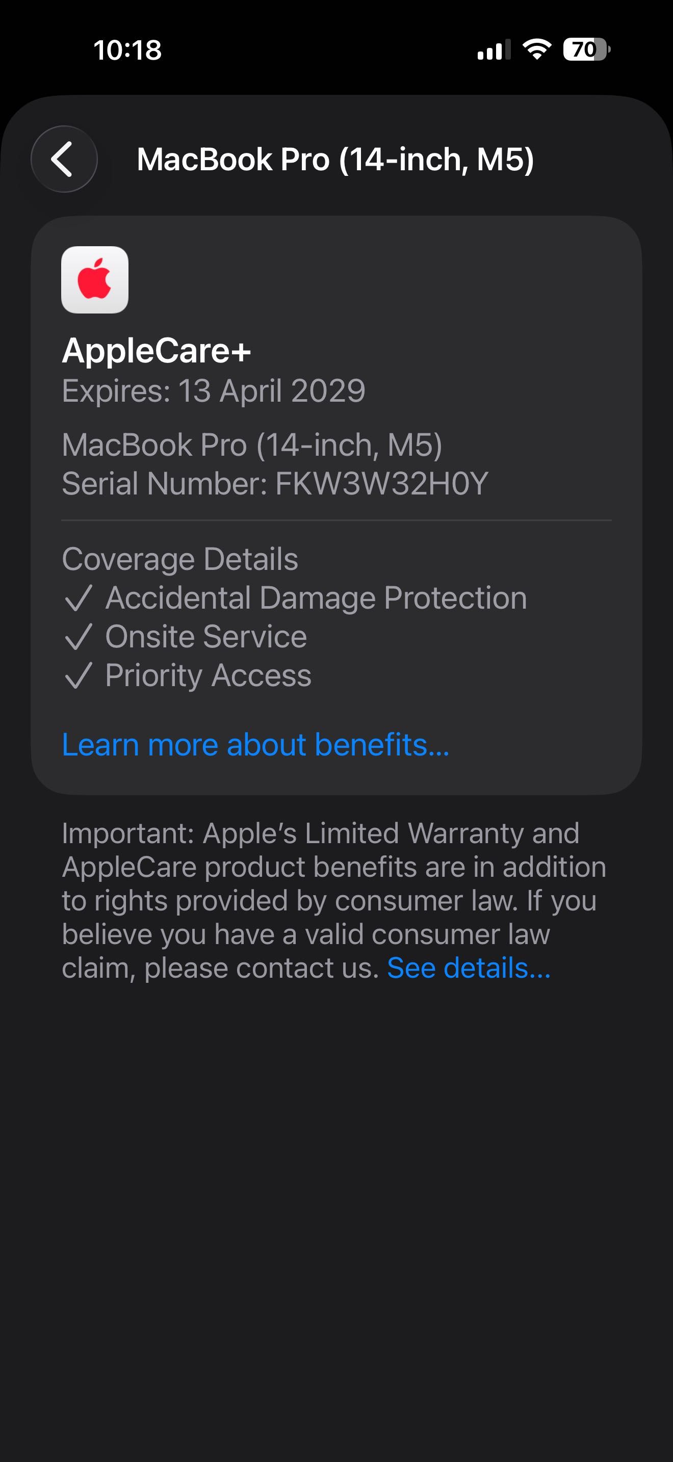 MacBook Pro 14" M5 10-CPU, 10-GPU, 16GB RAM, 1TB SSD, В ГАРАНЦИЯ APPLE CARE+ ДО 4.2029г — миниатюра 8