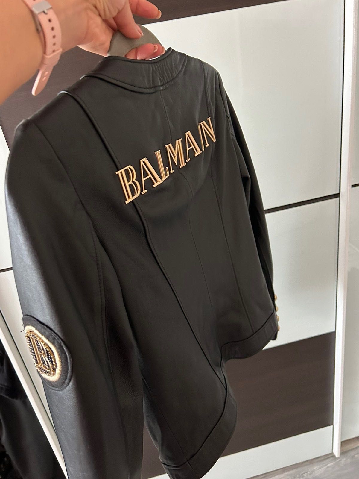 Яке, естественна кожа Balmain