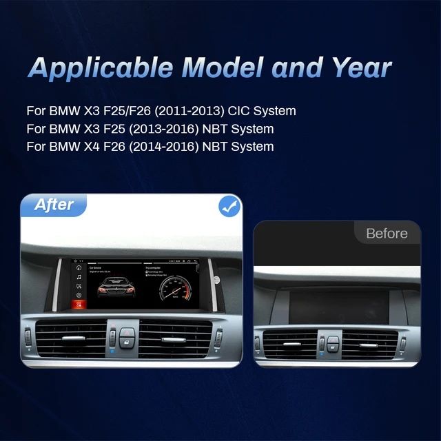 Navigatie Android BMW X3 F25 / X4 F26 Android 13