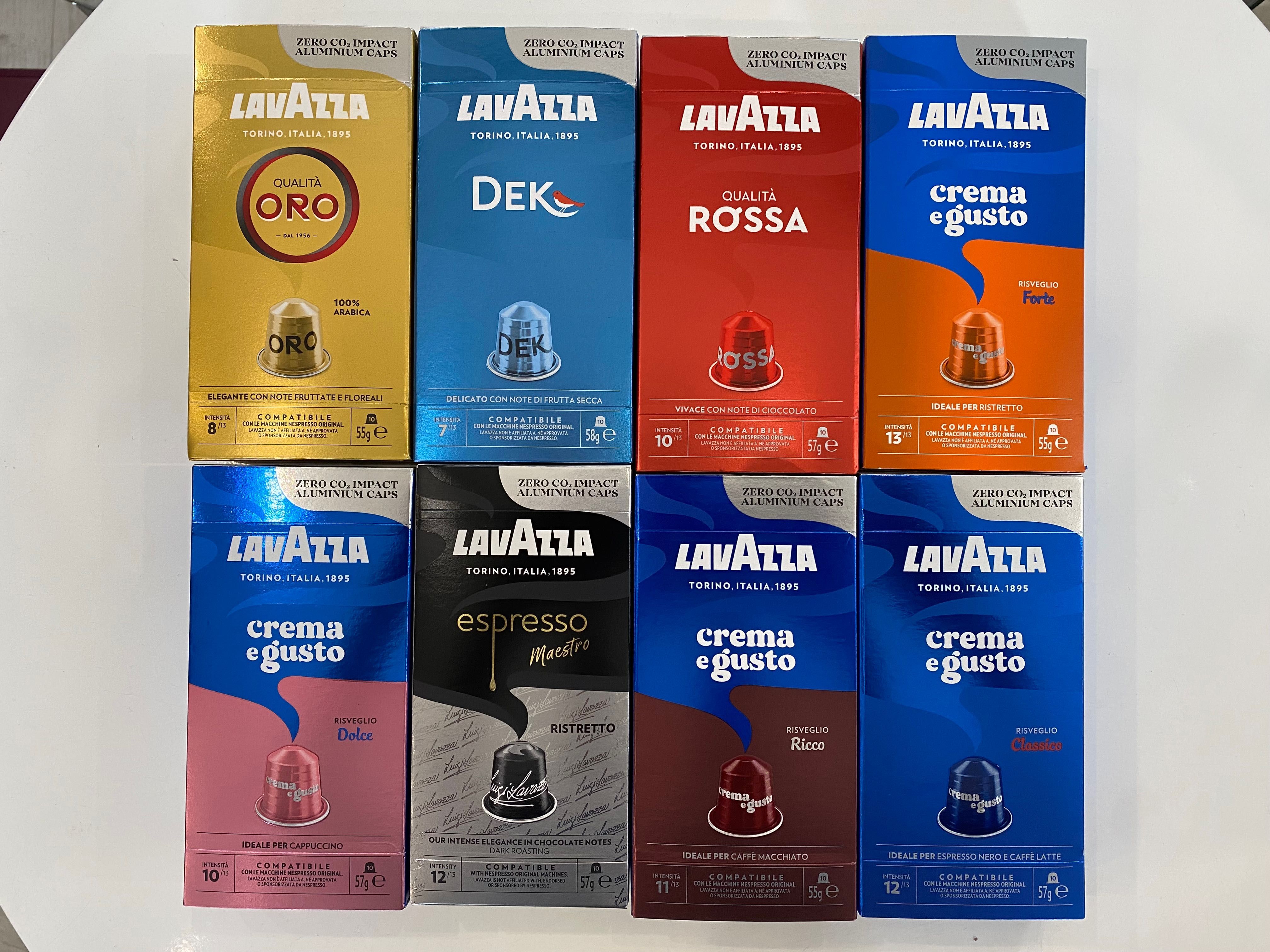 Кафе капсули неспресо nespresso lavazza лаваца 80бр.и 10бр. Алуминиеви