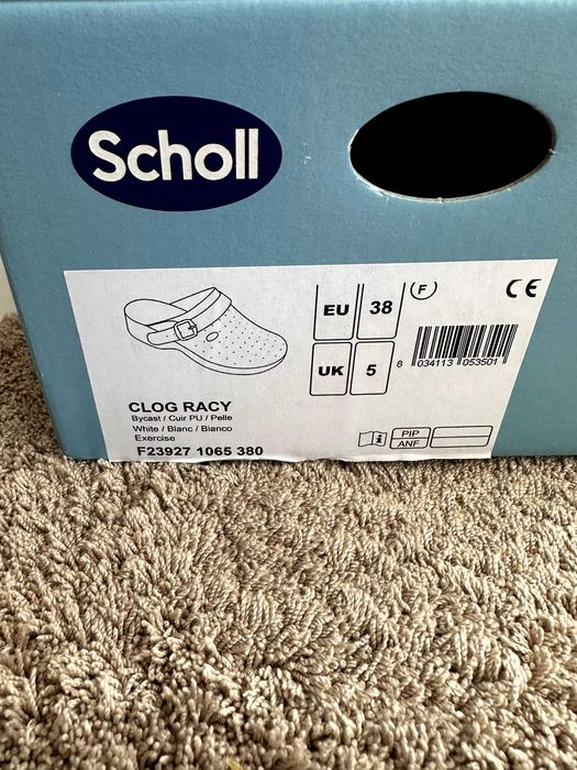 Saboti ortopedici dama Scholl Clog Racy 38 piele cu brant anatomic Noi
