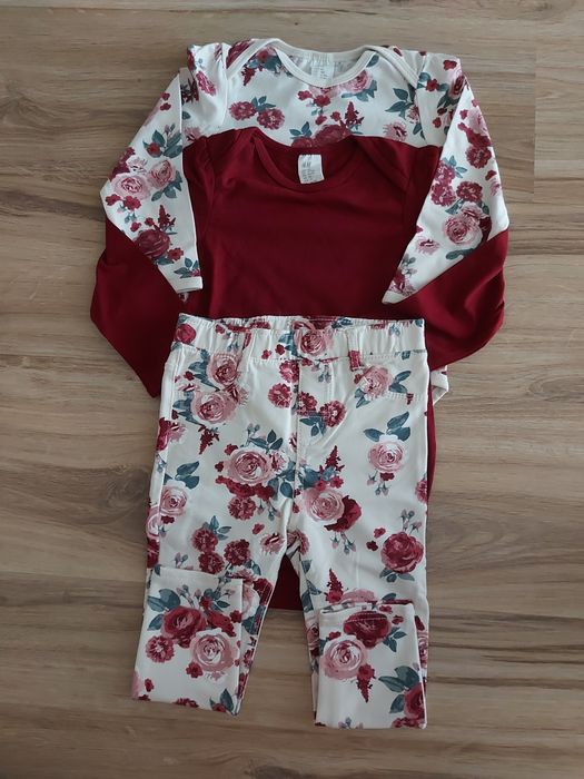 Set nou h&m 86/98 body + pantalon