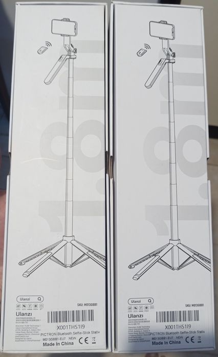 Selfie Stick, Ulanzi, Bluetooth, Monopied, 180Cm, pentu Telefon, GoPro