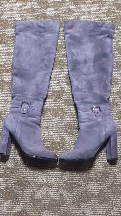 Ботфорты замшевые