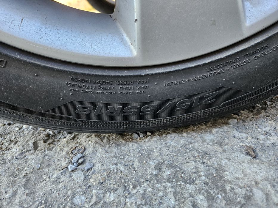 2 броя летни гуми Hankook Ventus Prime 3 215/55/18 / 6mm / DOT 3620