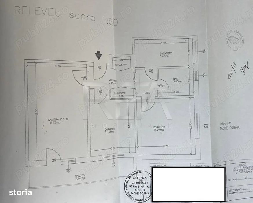 Apartament 3 Camere , Decomandat , Centrala Proprie