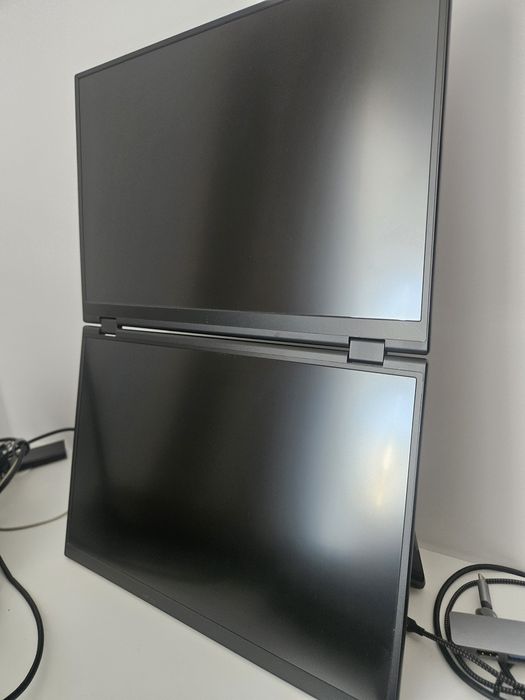 Monitor portabil dual EHOMEWEI X1 — 16" FHD ×2, culori superbe, star