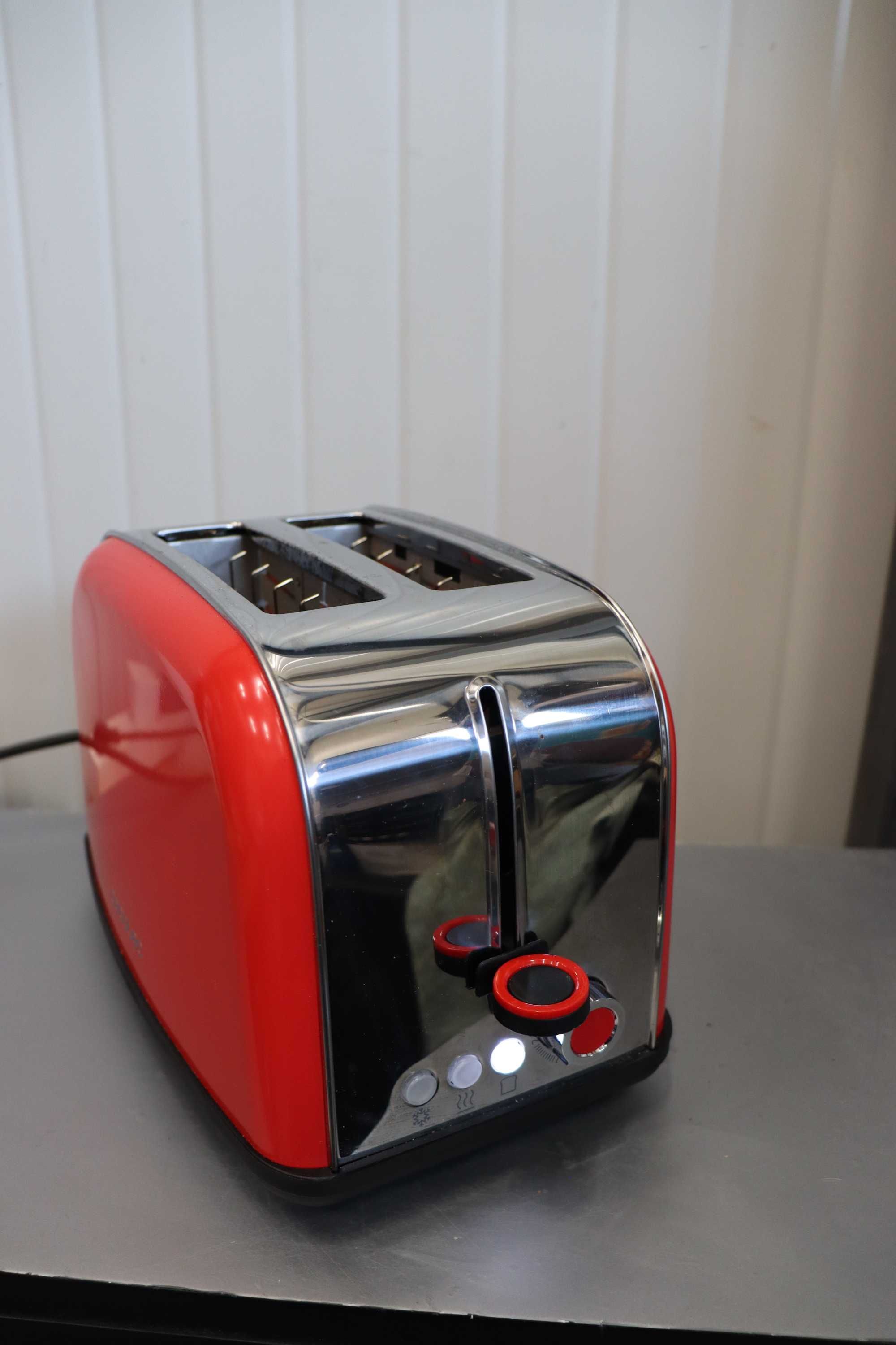 Тостер Cecotec Toastin' time 850 Red Lite. 850W, Капацитет за 2 филии