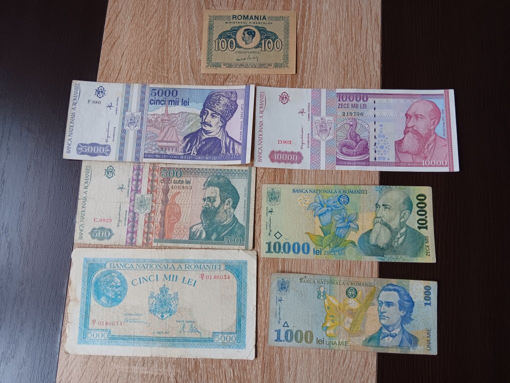 Lot 7 bancnote romanesti