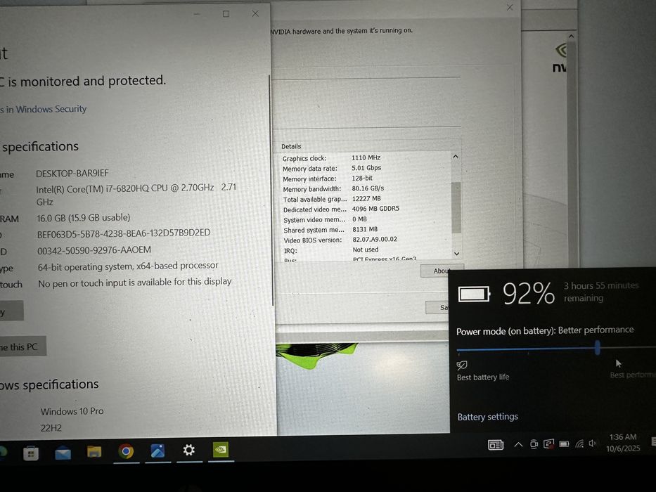 HP Zbook 15.6 - i7 6820HQ la 3.6Ghz - 16Gb RAM -nVidia 4Gb dedicat SSD