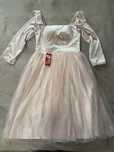 Rochie eveniment roz pudra