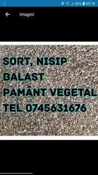 Nisip sort balast