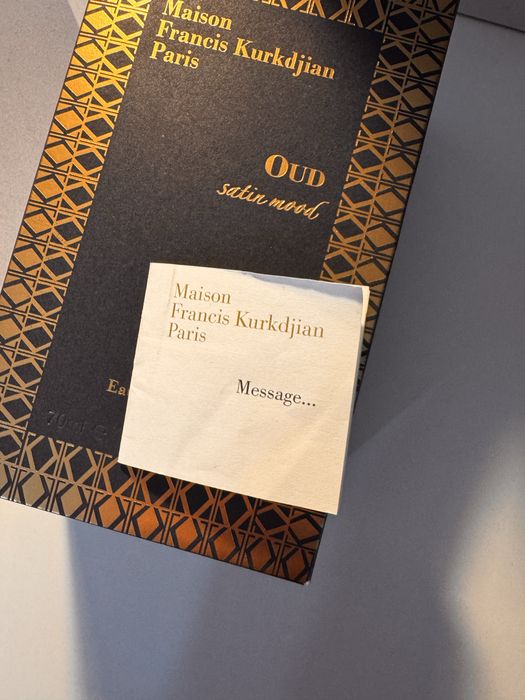 Maison Francis Kurkdjian Paris Oud Satin mood