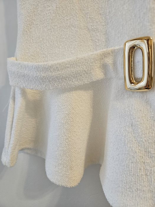 Бял топ/туника Zara с метален елемент