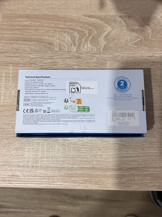 Termostat pentru boiler si sistem incalzire apa Meross MTS200, WiFi