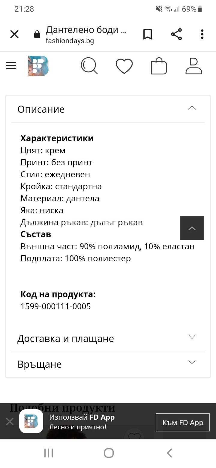 Дантелено боди , подходящо за специални поводи