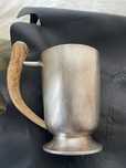 Cana placata argint(silver plated)Pinder Bros cu maner de coarne Angli