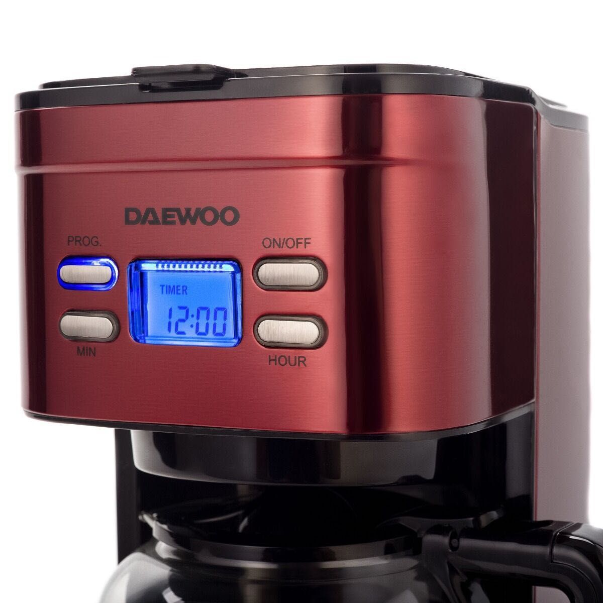Cafetiera Daewoo DCM1000R, 1000 W, 1.5 l, Filtru permanent, lipsã canã