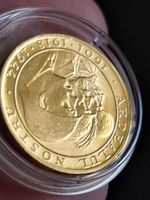 20 леи 1944 год, Кралство Румъния, злато тегло 6.55 гр,900/1000 (21.6к