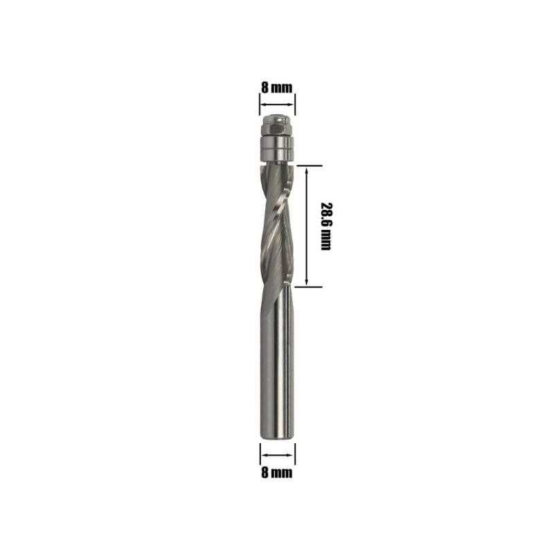 Freza spirala pentru oberfreza, taiere up-cut
