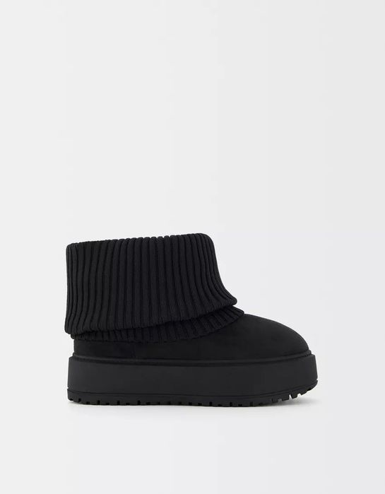 Ботушки/апрески с елемент на чорап Bershka!