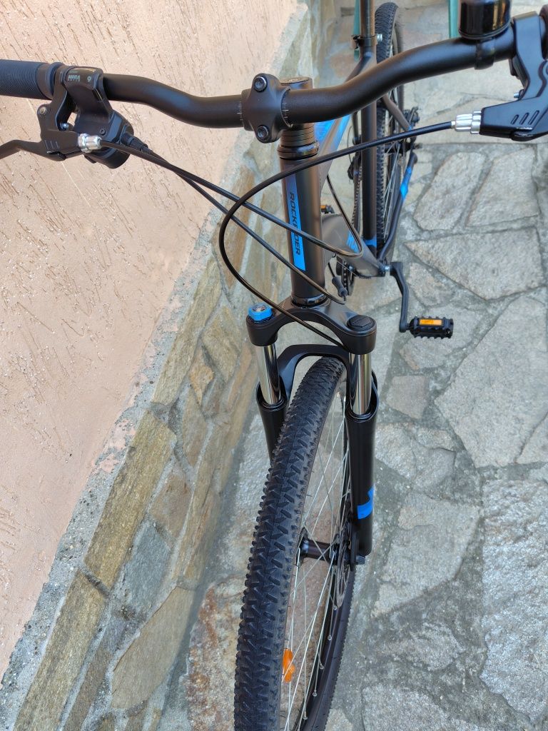 Планински велосипед Rockrider ST 120, 27,5", ЧЕРНО/СИНЬО