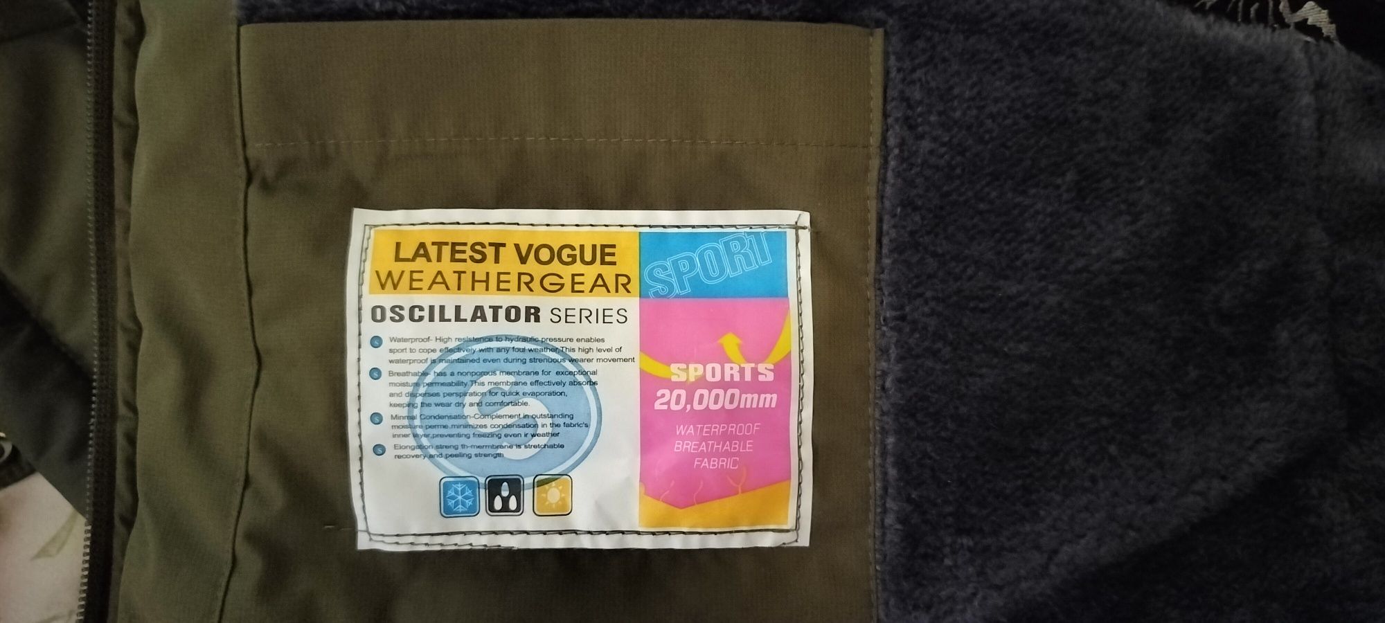 Geaca impermeabila 20000ml/m2/24/h