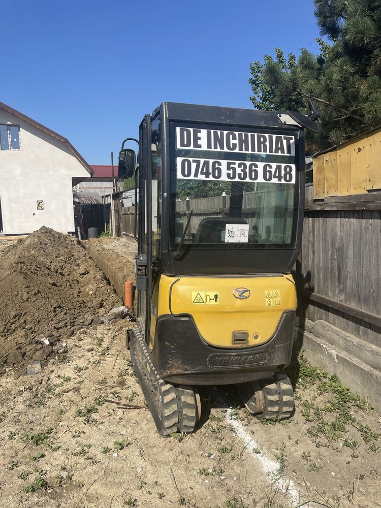 Inchiriez excavator 1,8 tone pt. Diferite sapaturi