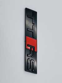 Emblema Audi TTRS grila negru