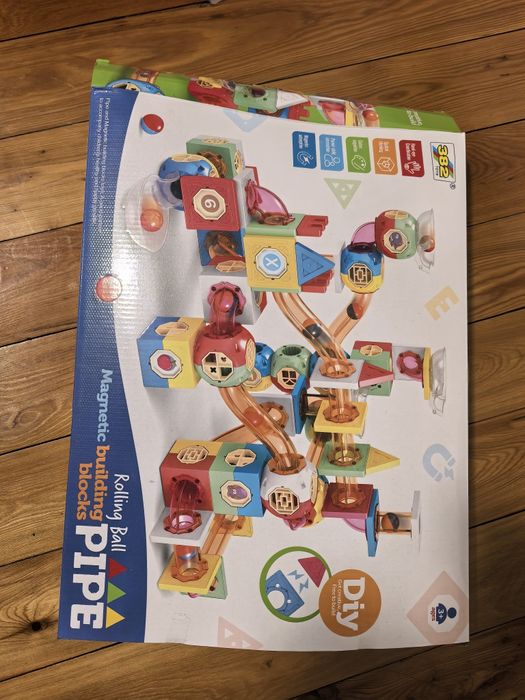 Магнитен Конструктор с Тръби и Топчета 238 части