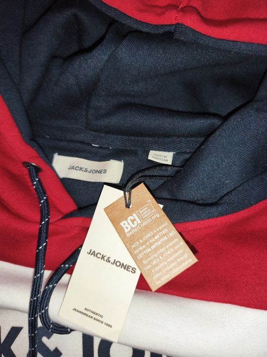 Hanorac bărbați Jack & Jones JJELOGO BLOCKING – nou cu etichetă