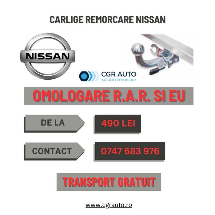 Carlige remorcare Nissan siguranta si calitate premium