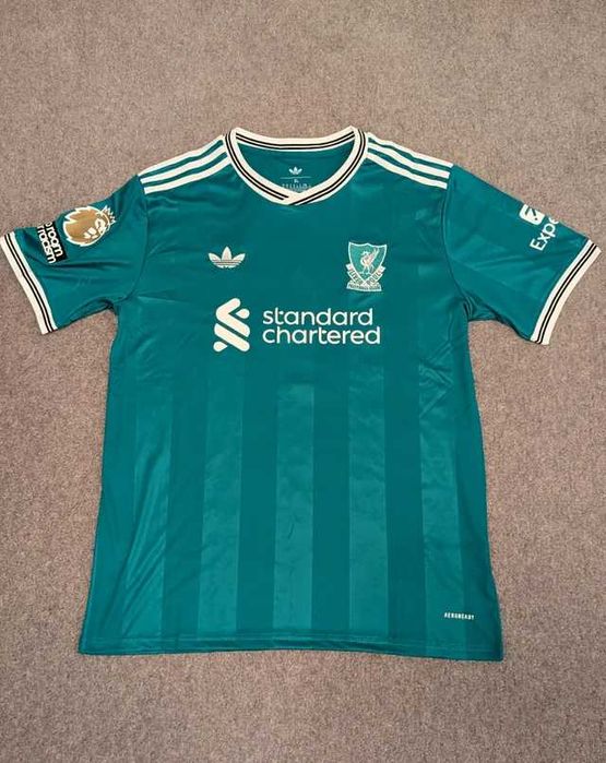 Tricou Liverpool Verde - 2025-26 (Personalizare și transpot gratuit)